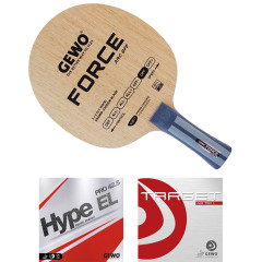 GEWO Schläger: Holz Force ARC  mit Hype EL Pro 42.5 + Target air
