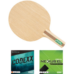 HALLMARK Schläger: Holz Carbon Extreme mit Codexx EL Pro52 + Nex