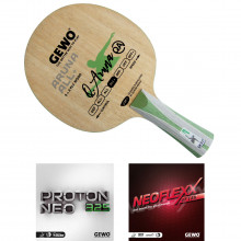 GEWO Schläger: Holz Aruna ALL+ mit Proton Neo 325 + Neoflexx eFT